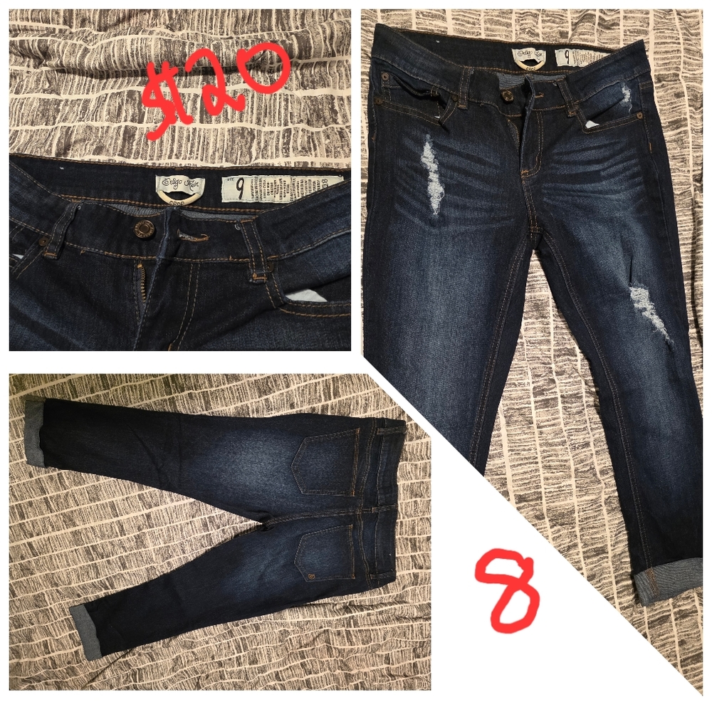 Indigo Rein Womens Ankle Length Capri Skinny Jean Size 8